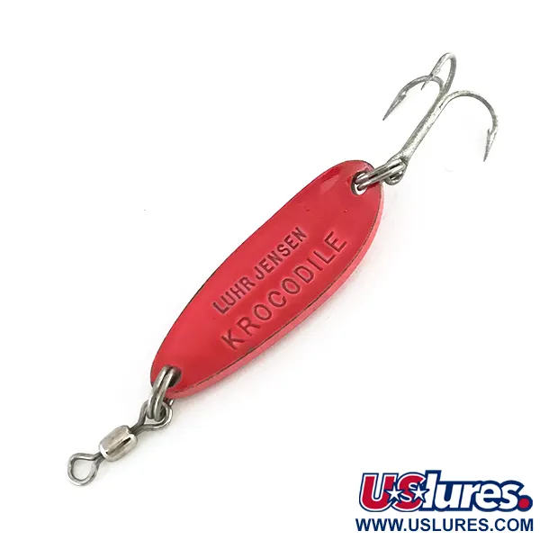 Luhr Jensen Krocodile UV Ondulante, Red/Rainbow, 9g, UV-Finish, #8116