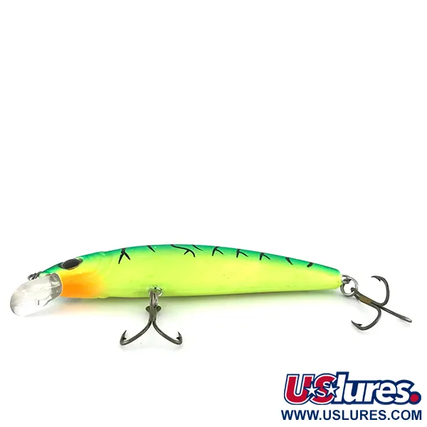 Cotton Cordell 3.5 Minnow Artificiale, Green Tiger, 7g, UV, #8127