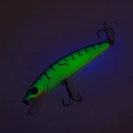 Cotton Cordell 3.5 Minnow Artificiale, Green Tiger, 7g, UV, #8127