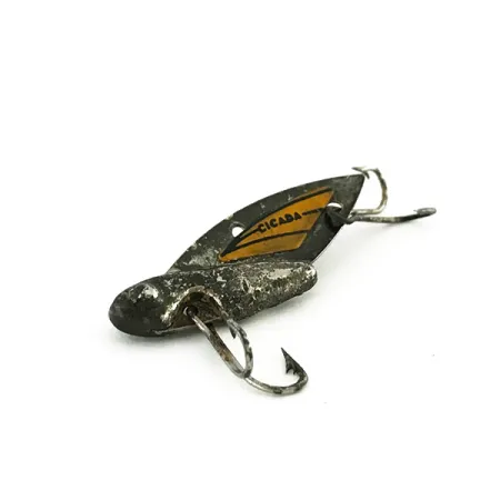 Reef Runner Cicada Blade Bait, Nero/Giallo, 4.2g, Vintage, #8186