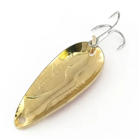 Acme Kamlooper Ondulante, Bianco / Rosso / Oro, 11g, Profilo a goccia, #8215