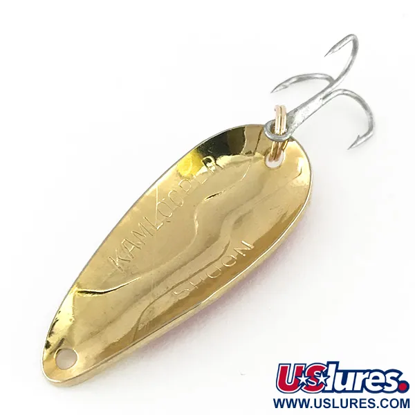 Acme Kamlooper Ondulante, Bianco / Rosso / Oro, 11g, Profilo a goccia, #8215