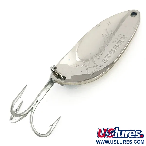 Luhr Jensen Krocodile Stubby Ondulante, Nickel/Blu Chiaro, 14g, #8236