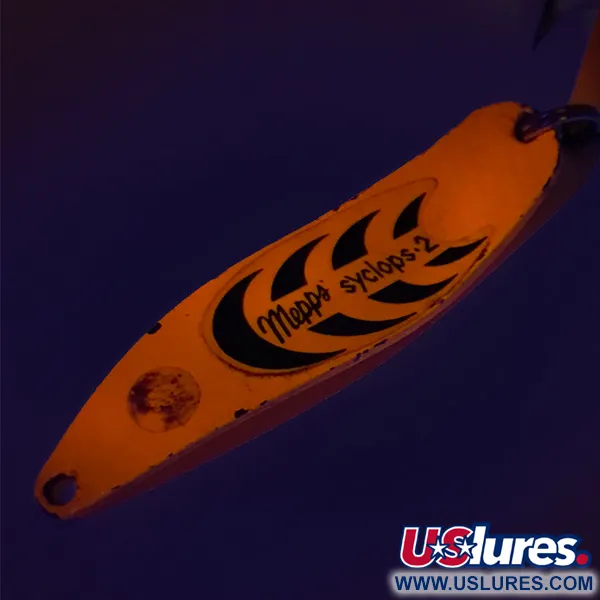 Mepps Syclops 2 UV Ondulante, Arancione / Nero, 17g, Finitura UV, #8247