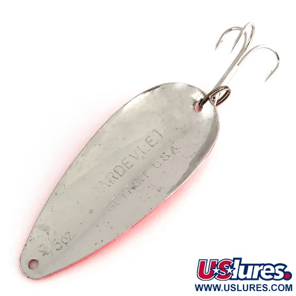 Dardevle Dardevlet UV Ondulante, Rosso/Nickel, 21g, Proprietà UV, #8248