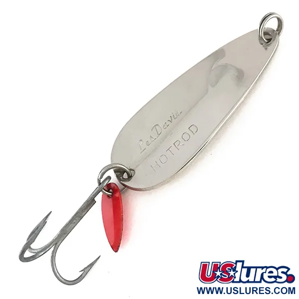 Cucchiaino Luhr Jensen Les Davis Hotrod, Nichel / Rosso, 14g, #8254