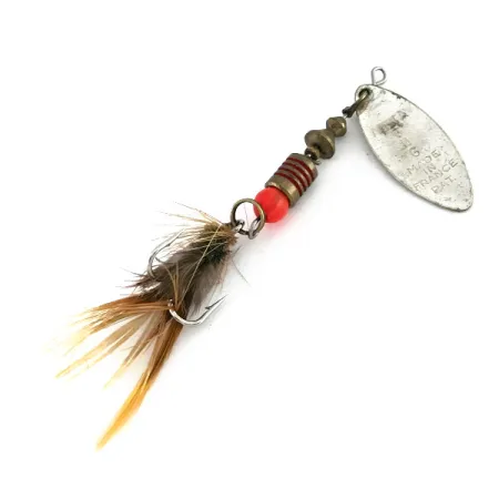 Mepps Aglia Long 1 Cucchiaino, Argento/Arancio, 4.5g, UV, #8257