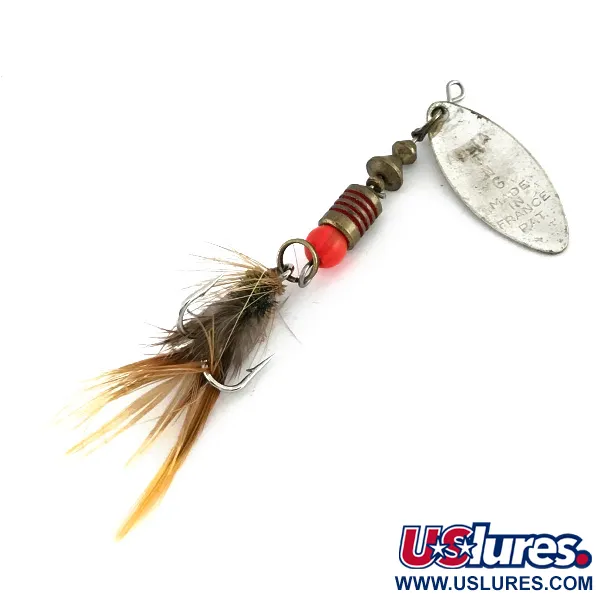 Mepps Aglia Long 1 Cucchiaino, Argento/Arancio, 4.5g, UV, #8257