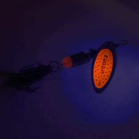 Mepps Aglia Long 1 Cucchiaino, Argento/Arancio, 4.5g, UV, #8257