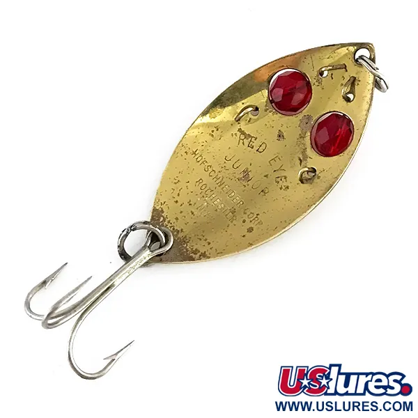 Hofmann’s Lures Red Eye junior Ondulante, Ottone/Rosso, 11g, #8275