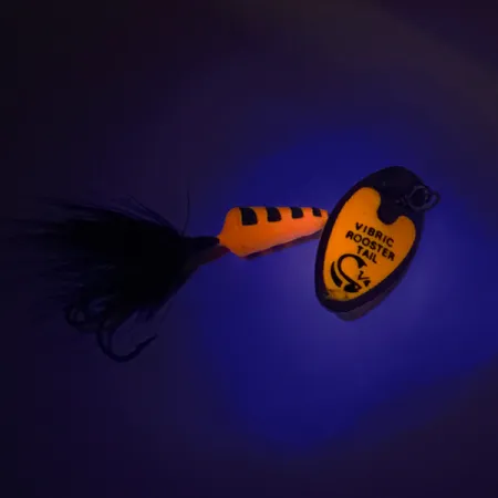 Yakima Bait Vibric Rooster Tail UV Rotante, UV Orange Tiger, 7g, #8291