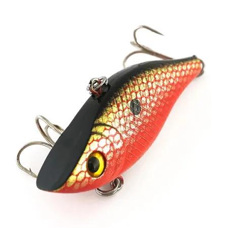 Bass Pro Shops XTS Lipless Crankbait, Rosso/Oro/Nero, 14g, #8299
