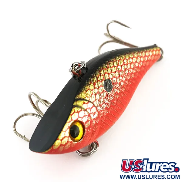 Bass Pro Shops XTS Lipless Crankbait, Rosso/Oro/Nero, 14g, #8299