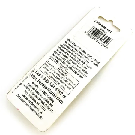 Panther Martin 2 Cucchiaino, Rosso/Blu/Oro, 2.5g, Olografico, #8334