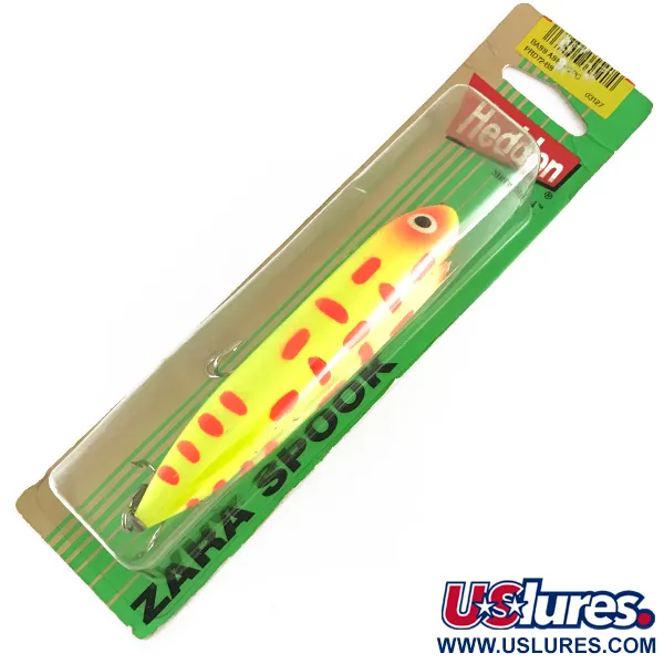 Heddon Zara Spook Esca Topwater, Giallo / Rosso, 21g, Vintage, #8337