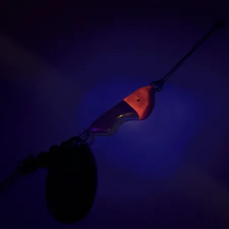 Erie Dearie Walleye Killer UV Spinner, Nichel / Rosso, 14g, UV, #8344