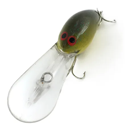 Norman DD 22 Crankbait da profondità, Oliva, 28g, Rattle, #8347