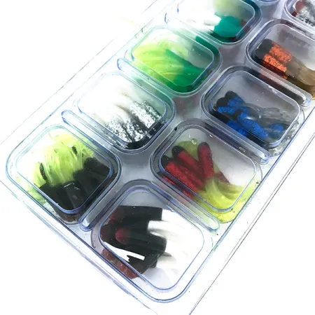 Kit Creme Maxi Tail Soft Baits, Mix, 119 pz, UV-reattivi, #8368