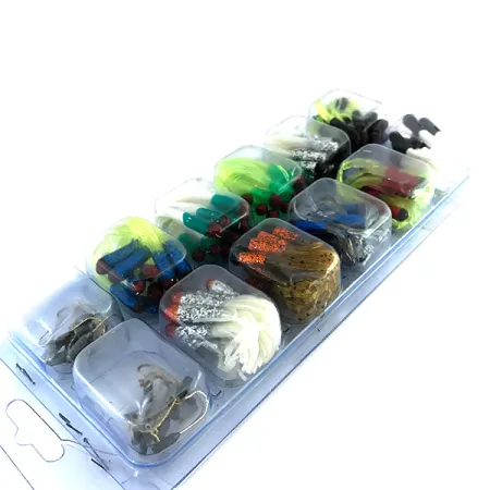Kit Creme Maxi Tail Soft Baits, Mix, 119 pz, UV-reattivi, #8368