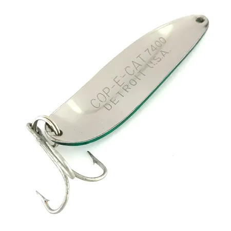 Eppinger Dardevle Cop-E-Cat 7400 Ondulante, Nichel/Verde, 14g, #8392