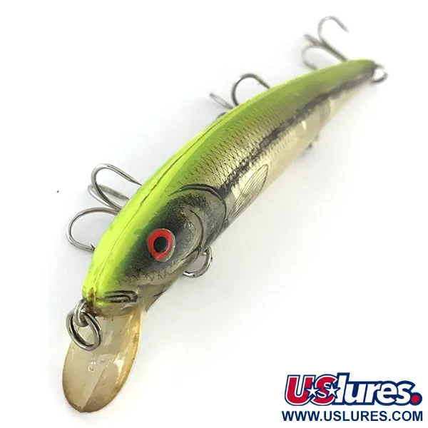 Bomber Magnum Long A Minnow, Argento-Chartreuse, 26g, Vintage, #8407