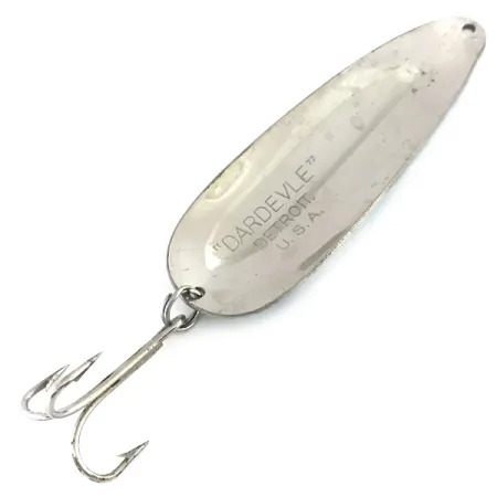 Eppinger Dardevle Ondulante, Nickel / Blu chiaro, 28g, Vintage, #8410