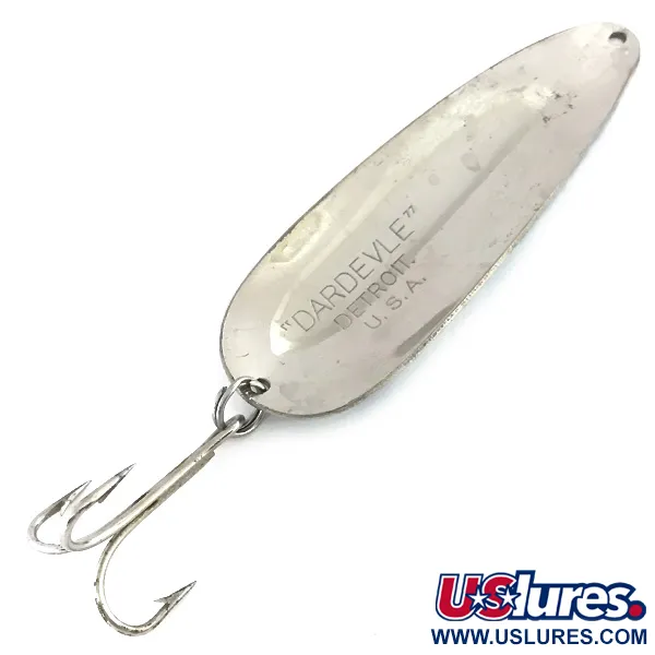 Eppinger Dardevle Ondulante, Nickel / Blu chiaro, 28g, Vintage, #8410