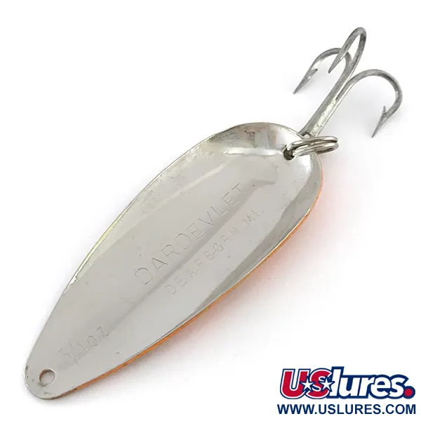 Eppinger Dardevle Dardevlet Ondulante, Arancio/Verde/Nichel, 21g, #8412