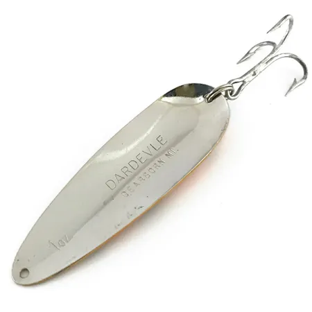 Ondulante Eppinger Dardevle, Arancione/Verde/Nickel, 28g, #8432