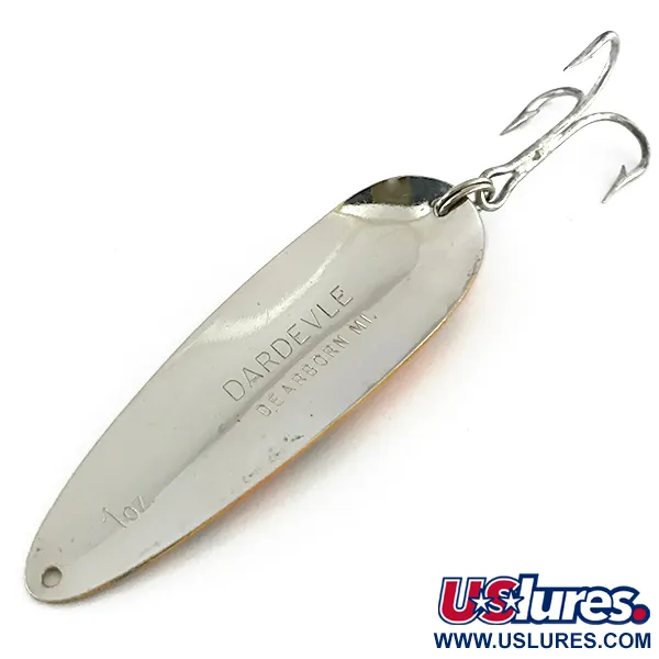 Ondulante Eppinger Dardevle, Arancione/Verde/Nickel, 28g, #8432