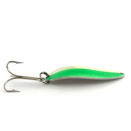 Ondulante Acme Little Cleo Glow, Bianco / Verde / Nickel, 11g, #8435