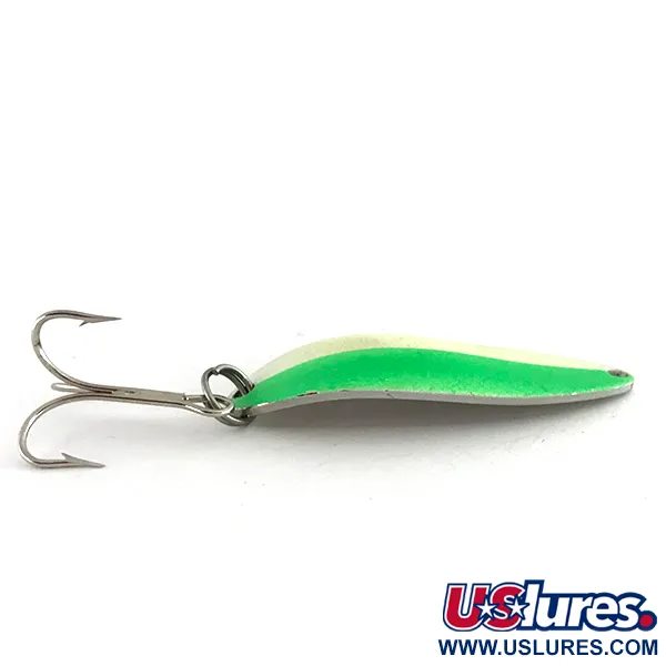 Ondulante Acme Little Cleo Glow, Bianco / Verde / Nickel, 11g, #8435