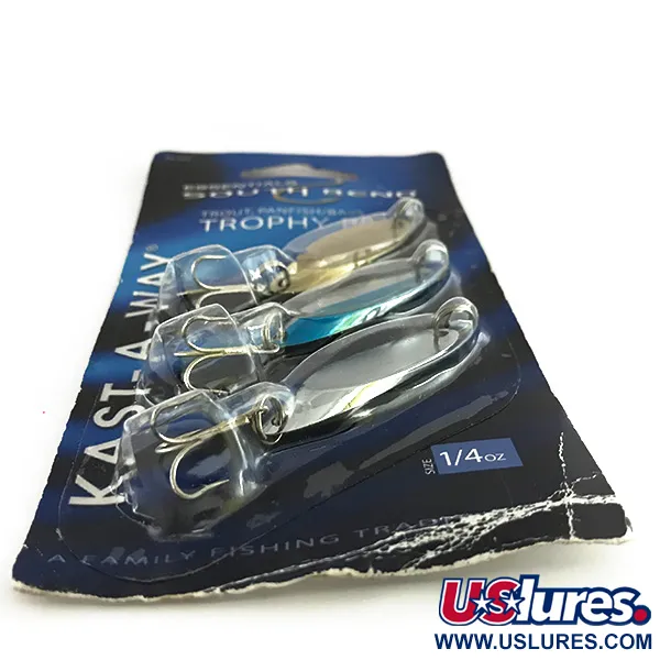 South Bend Essentials Kast-A-Way Cucchiaino, Oro/Nickel/Blu, 7g, #8451