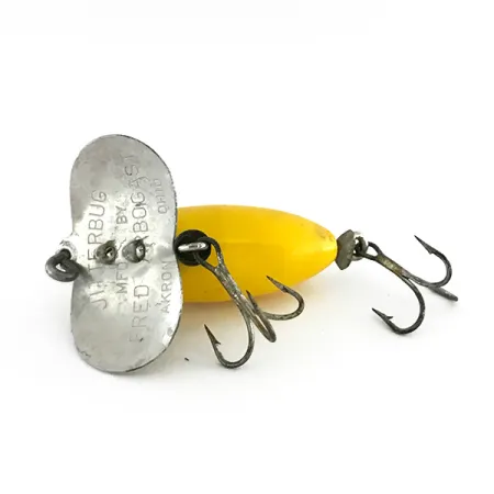 Fred Arbogast Jitterbug Esca Topwater, Giallo, 7g, Paletta Metallo, #8477