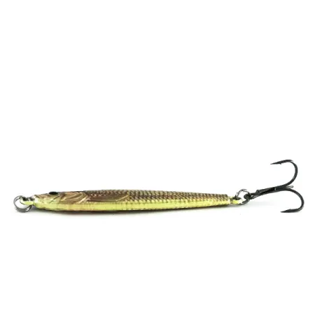 Cabela's Real Image Jig-N-Spoon Jig, Gold Shiner, 28g, Realistico, #8496