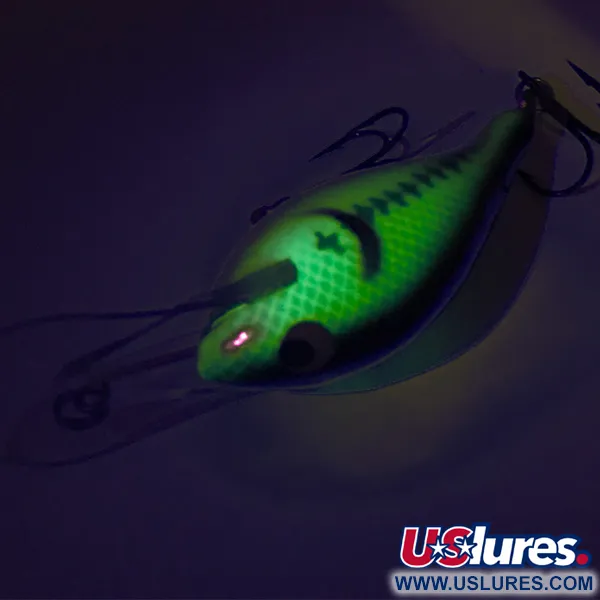 Renegade Little Diver Crankbait, Verde, 11g, UV-reattivo, #8498