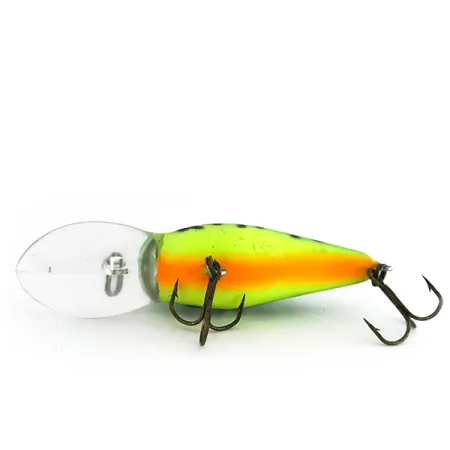 Bomber Model 7A Crankbait, Green Tiger, 9g, UV Glow, #8504
