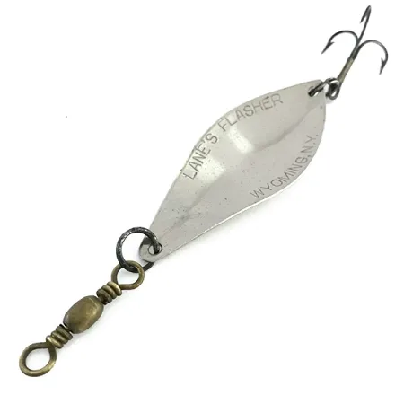Lanes Tackle & Bait Lane's Flasher Ondulante, Nichel, 14g, Vintage #8518