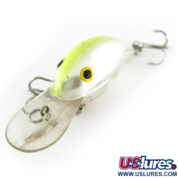 Bandit 200 Crankbait, Chrome Chartreuse, 8.5g, Rattling, #8529