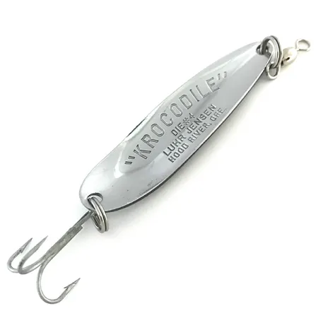 Luhr Jensen Krocodile Die #4 Ondulante, Nickel / Blu, 14g, Lancio, #8532