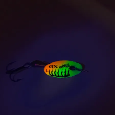 Mepps XD 1 Cucchiaino, Rainbow Flame, 2.7g, UV reattivo, #8535