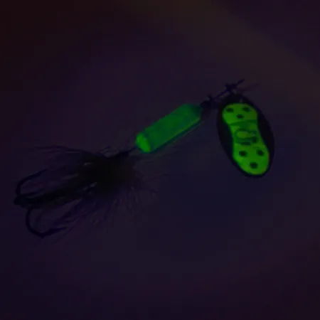 Worden’s Original Rooster Tail Cucchiaino, Verde/Chartreuse, 3,6g, #8538