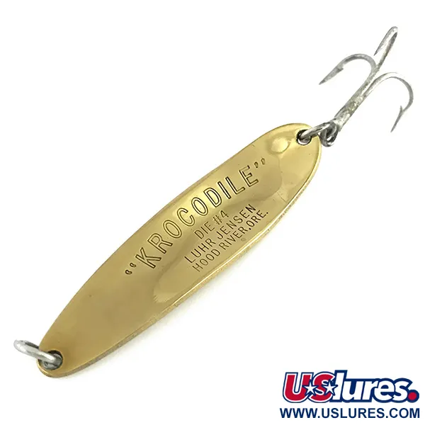 Luhr Jensen Krocodile Die #4 Ondulante, Oro, 19g, Lancio lungo, #8574