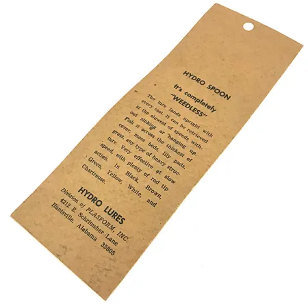 Hydro Lures Weedless Hydro Spoon, Nero, 11g, Cucchiaino Ondulante Anti-alga #8594