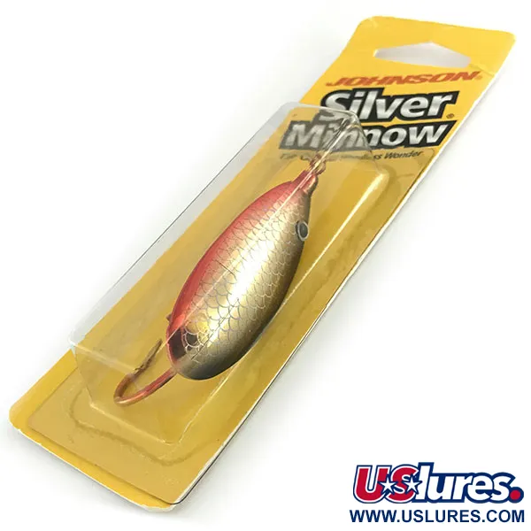 Weedless Johnson Silver Minnow Ondulante, Rosso/Nero/Oro, 14g, #8625