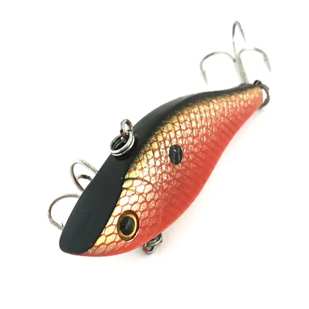 Bass Pro Shops XTS Lipless Crankbait, Rosso/Oro/Nero, 14g, Rattling, #8636