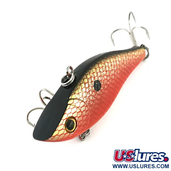 Bass Pro Shops XTS Lipless Crankbait, Rosso/Oro/Nero, 14g, Rattling, #8636