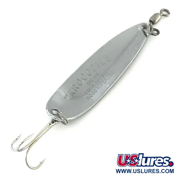 Luhr Jensen Krocodile Die #5 Ondulante, Nickel/Blu, 23g, Traina, #8639