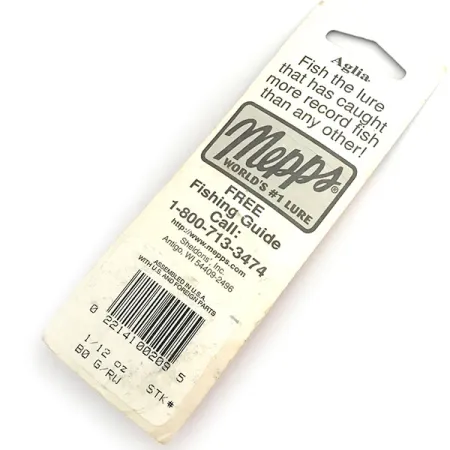 Mepps Aglia 0 rotante, Rosso/Bianco, 2.5g, trota, #8676