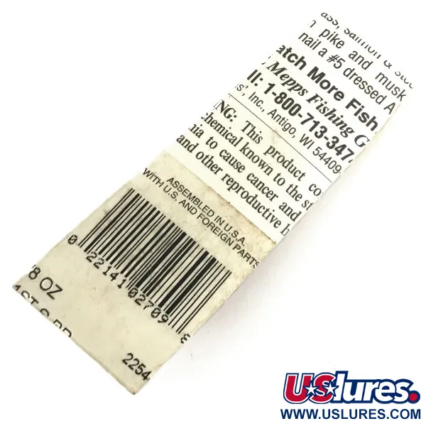 Mepps Aglia 1 dressed Cucchiaino, Argento, 3,5g, Amo piumato, #8678